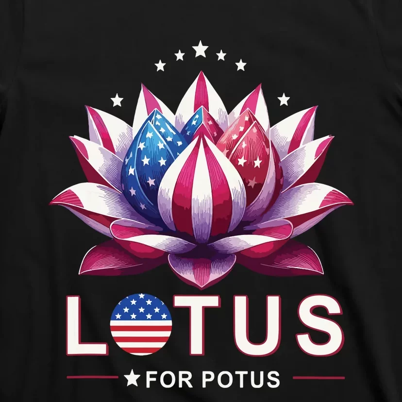 Lotus For Potus Kamala Harris 2024 President Trend Election T-Shirt