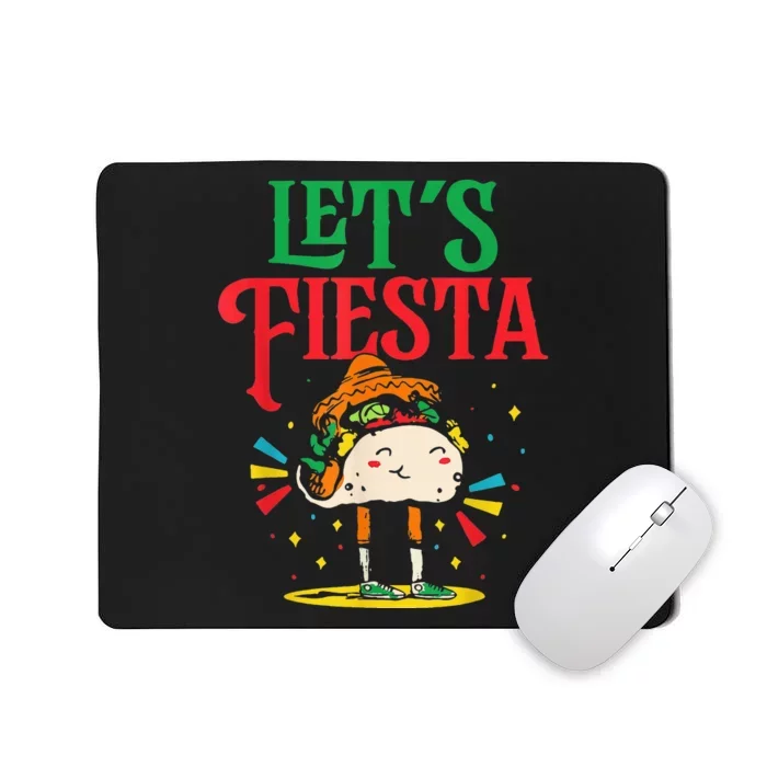 Let's Fiesta Party Cinco De Mayo Mexico Mexican Mousepad