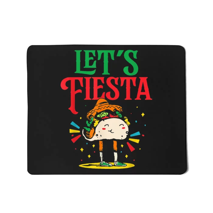 Let's Fiesta Party Cinco De Mayo Mexico Mexican Mousepad