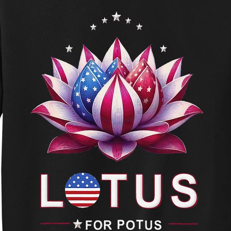 Lotus For Potus Kamala Harris 2024 President Trend Election Sweatshirt