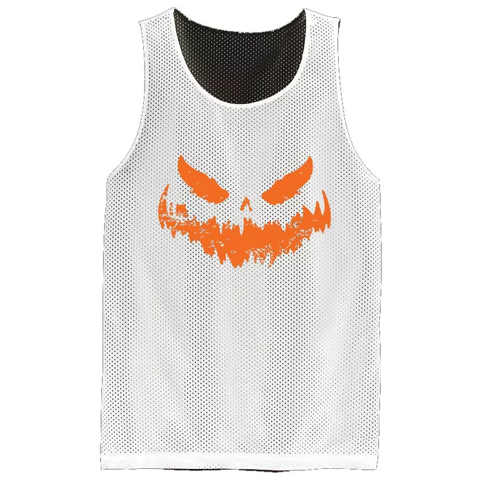 Lantern Face Pumpkin Scary Halloween Costume Funny Mesh Reversible Basketball Jersey Tank