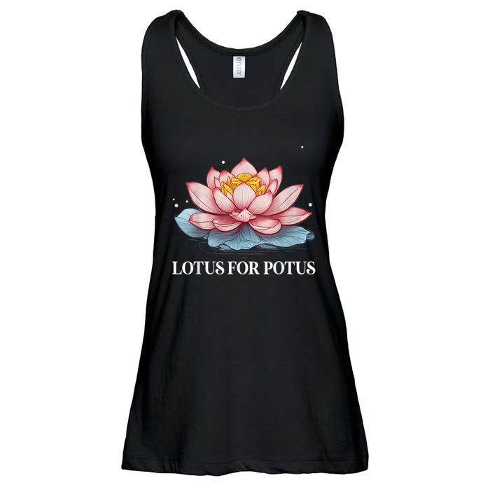 Lotus For Potus Kamala Harris President Campaign 2024 Ladies Essential Flowy Tank