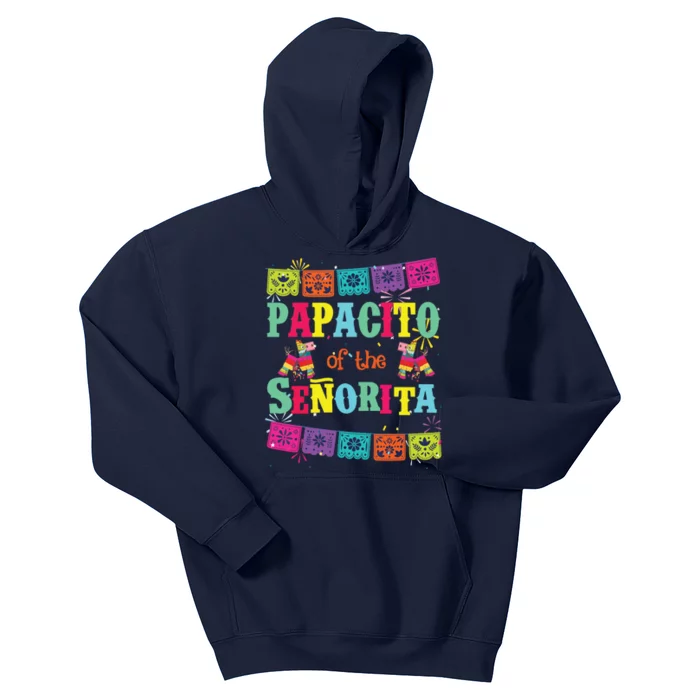 Lets Fiesta Papacito Of The Senorita Mexican Birthday Kids Hoodie