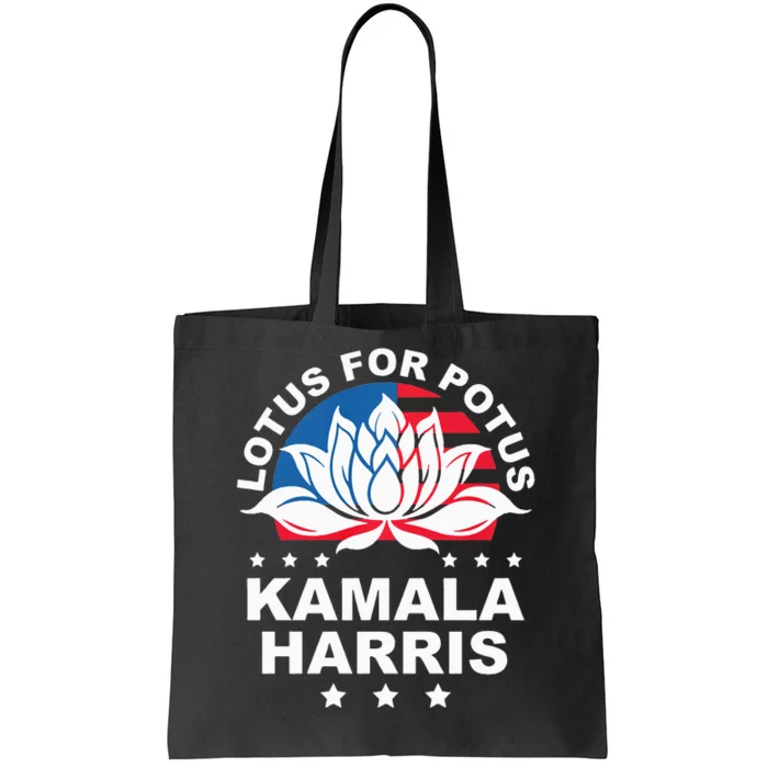 Lotus For Potus Kamala Harris 2024 For President Elections Tote Bag