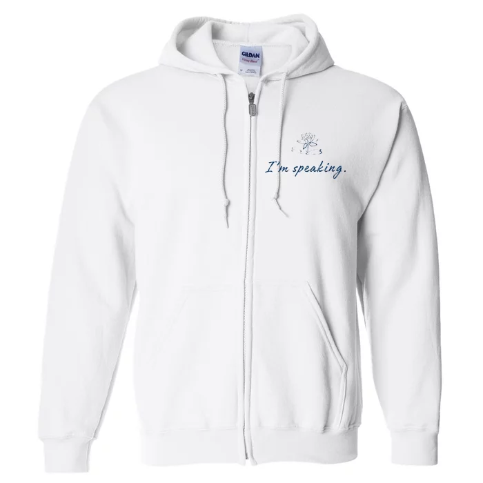 Lotus For Potus Khive 2024 IM Speaking Full Zip Hoodie