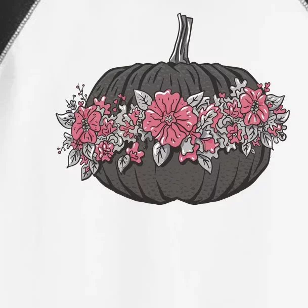 Lovely Flowered Pumpkin Toddler Fine Jersey T-Shirt