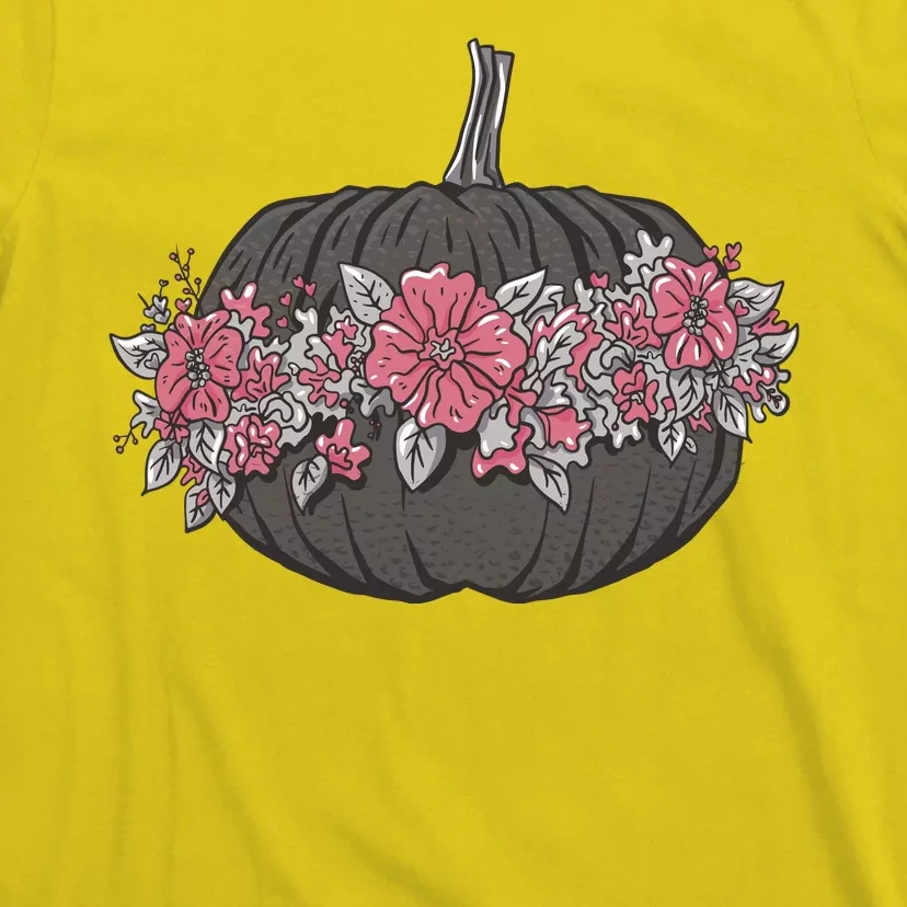 Lovely Flowered Pumpkin T-Shirt