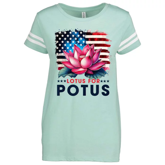 Lotus For Potus President Election Vote Enza Ladies Jersey Football T-Shirt