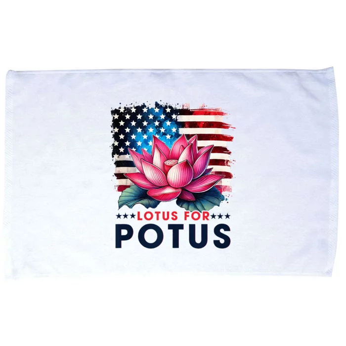 Lotus For Potus President Election Vote Microfiber Hand Towel