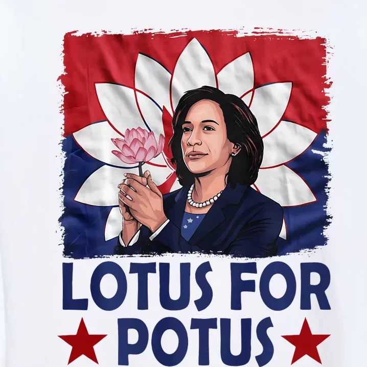 Lotus For Potus Kamala Harris 2024 Garment-Dyed Sweatshirt