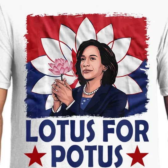 Lotus For Potus Kamala Harris 2024 Pajama Set