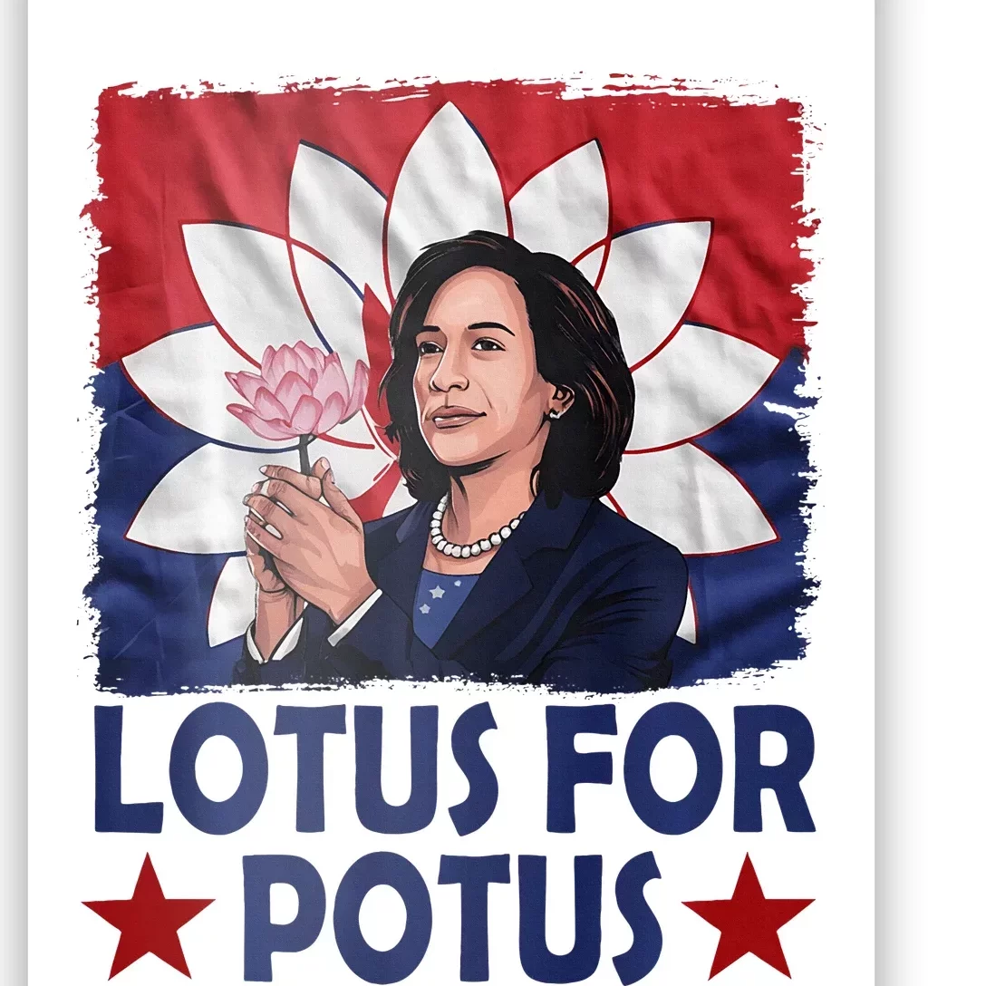 Lotus For Potus Kamala Harris 2024 Poster