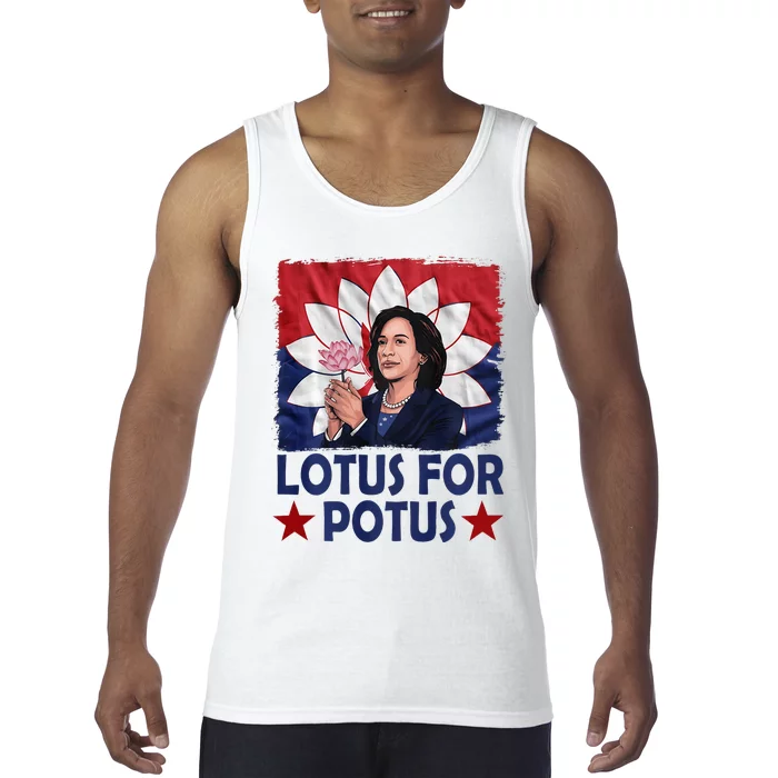 Lotus For Potus Kamala Harris 2024 Tank Top