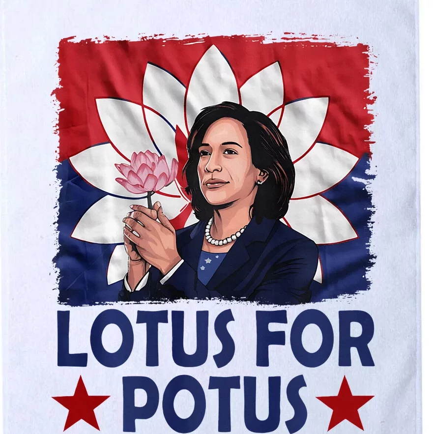 Lotus For Potus Kamala Harris 2024 Platinum Collection Golf Towel