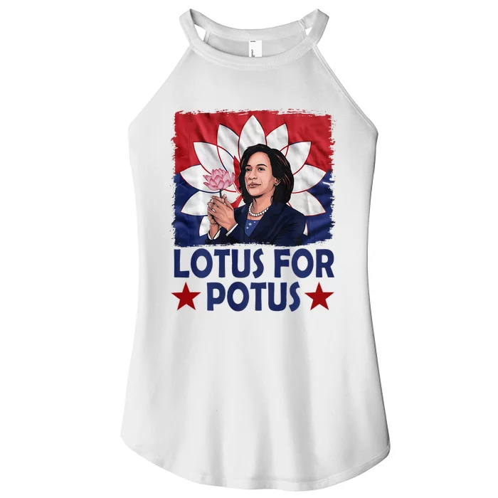 Lotus For Potus Kamala Harris 2024 Women’s Perfect Tri Rocker Tank