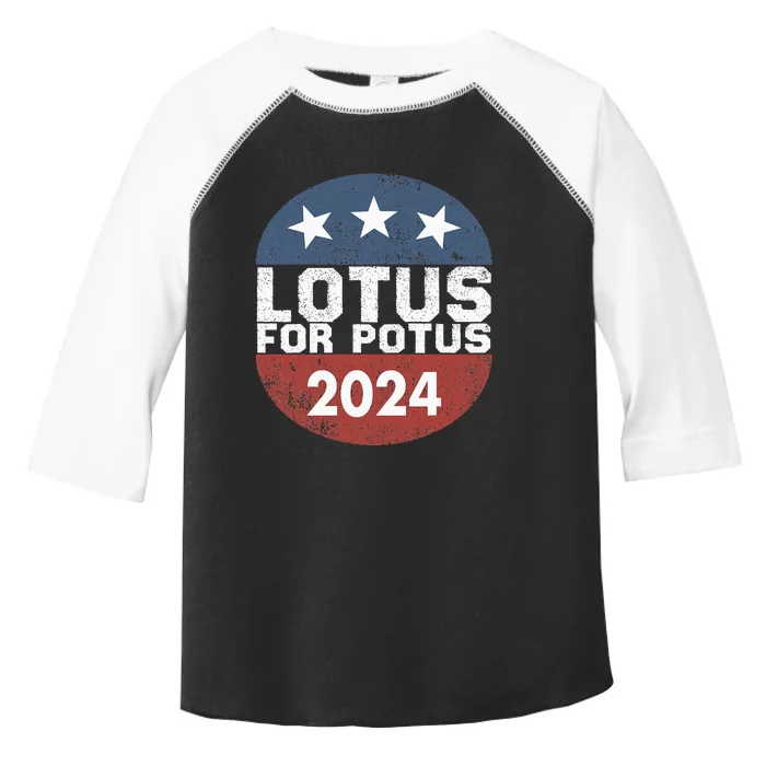 Lotus For Potus Kamala Harris 2024 Toddler Fine Jersey T-Shirt