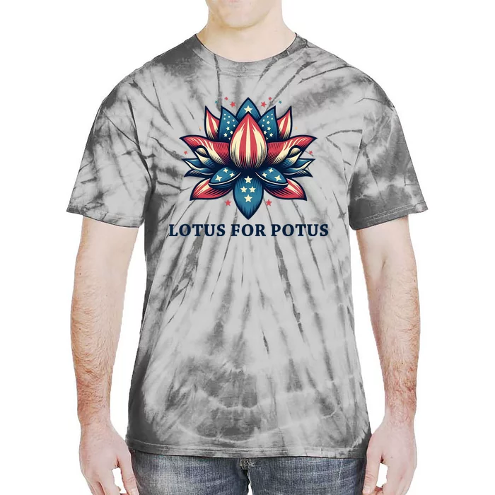 Lotus For Potus Usa Election Tie-Dye T-Shirt