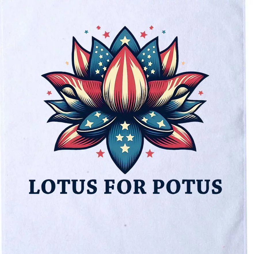 Lotus For Potus Usa Election Platinum Collection Golf Towel