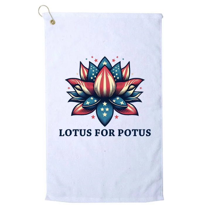 Lotus For Potus Usa Election Platinum Collection Golf Towel