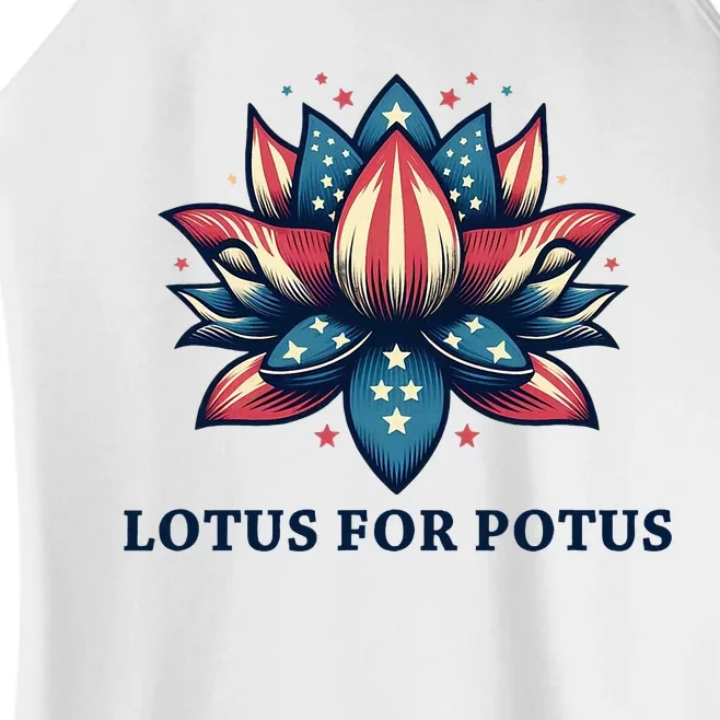 Lotus For Potus Usa Election Women’s Perfect Tri Rocker Tank