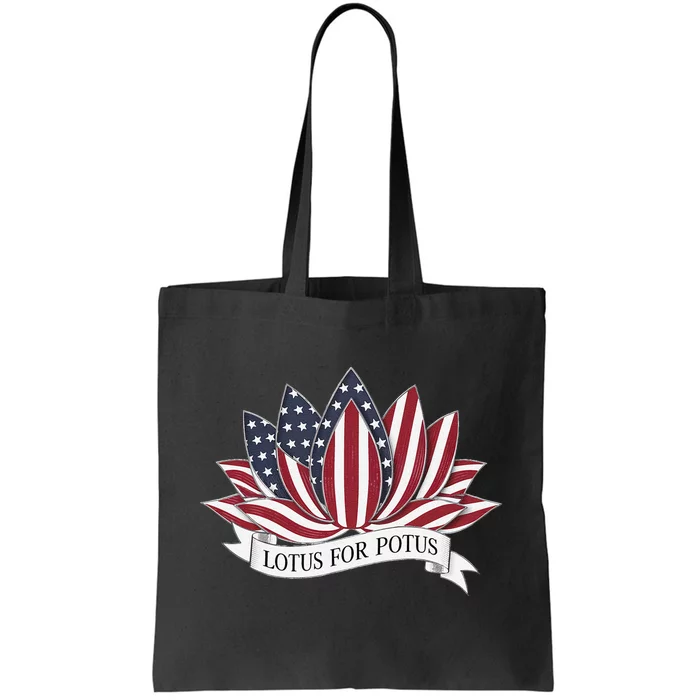 Lotus For Potus Kamala Harris 2024 President Tote Bag