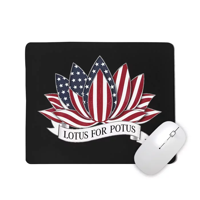 Lotus For Potus Kamala Harris 2024 President Mousepad