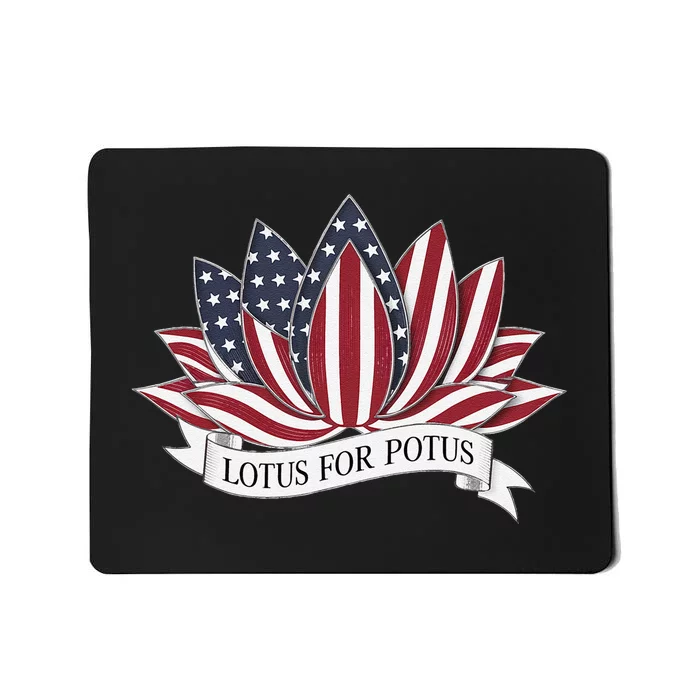 Lotus For Potus Kamala Harris 2024 President Mousepad