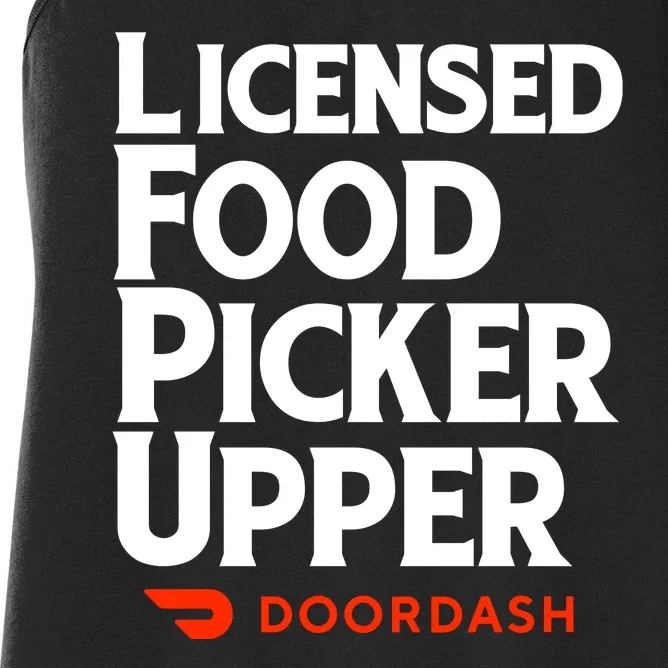 Licensed Food Picker Upper DoorDash Women's Racerback Tank