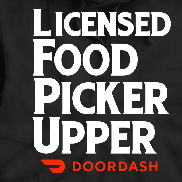 Licensed Food Picker Upper DoorDash Tie Dye Hoodie