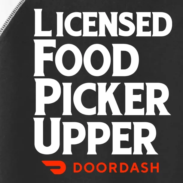 Licensed Food Picker Upper DoorDash Toddler Fine Jersey T-Shirt