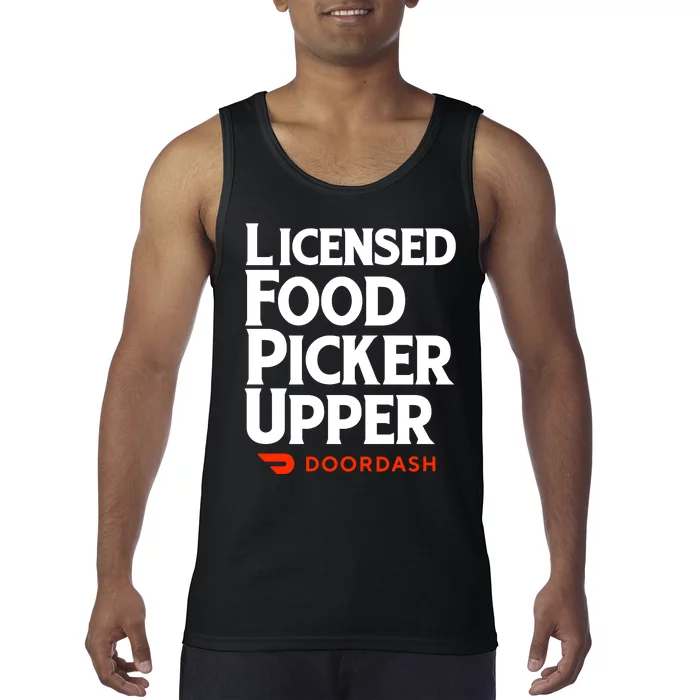 Licensed Food Picker Upper DoorDash Tank Top