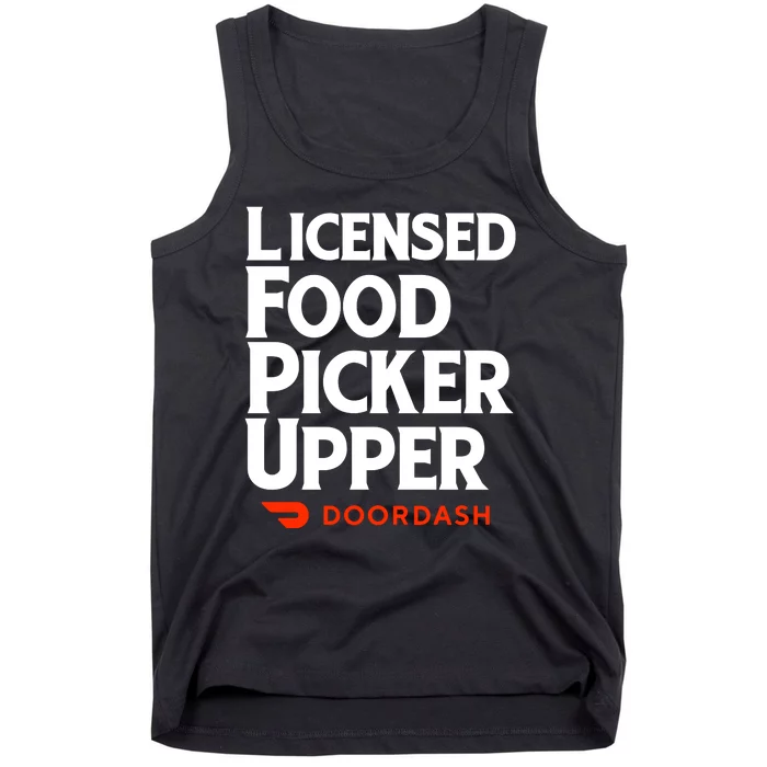 Licensed Food Picker Upper DoorDash Tank Top