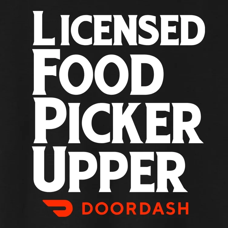 Licensed Food Picker Upper DoorDash Women's Crop Top Tee