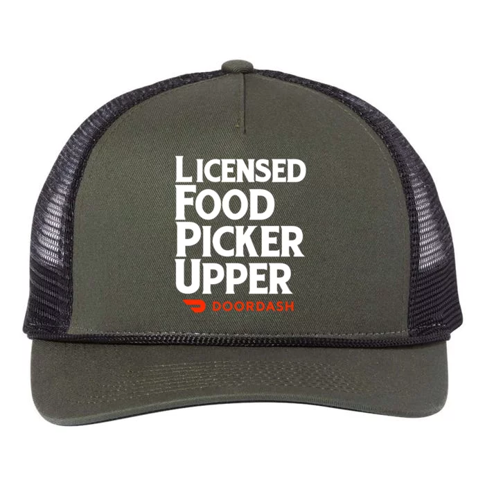 Licensed Food Picker Upper DoorDash Retro Rope Trucker Hat Cap