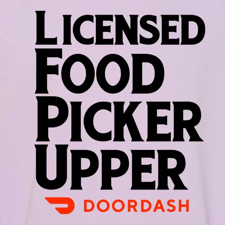 Licensed Food Picker Upper DoorDash Garment-Dyed Sweatshirt