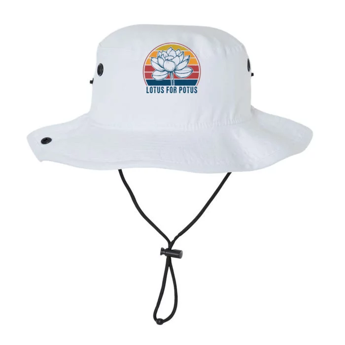 Lotus For Potus Kamala Harris 2024 Vintage Legacy Cool Fit Booney Bucket Hat