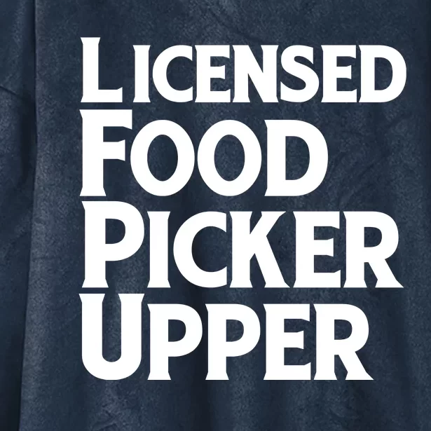 Licensed Food Picker Upper Hooded Wearable Blanket