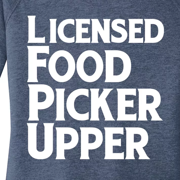 Licensed Food Picker Upper Women's Perfect Tri Tunic Long Sleeve Shirt