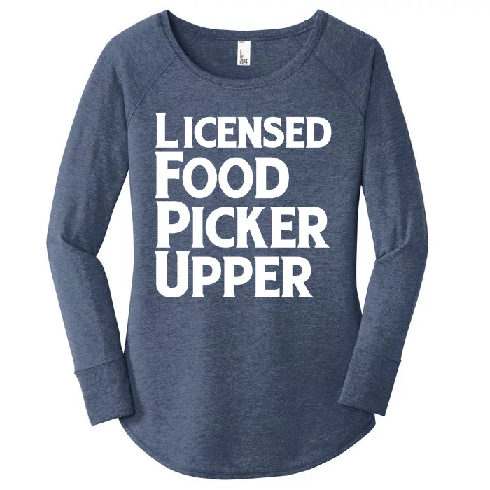 Licensed Food Picker Upper Women's Perfect Tri Tunic Long Sleeve Shirt