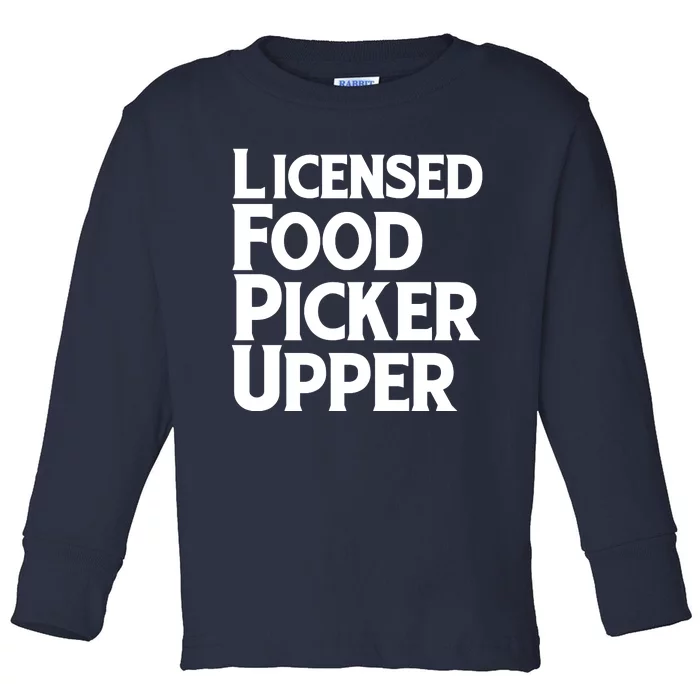 Licensed Food Picker Upper Toddler Long Sleeve Shirt