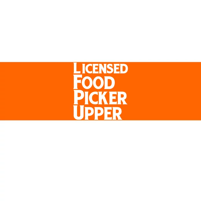 Licensed Food Picker Upper Bumper Sticker