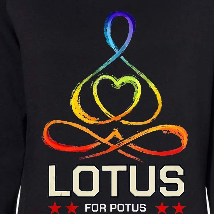 Lotus For Potus Kamala Harris 2024 President Trend Election Womens California Wash Sweatshirt