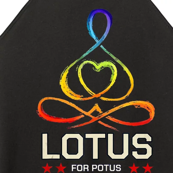 Lotus For Potus Kamala Harris 2024 President Trend Election Women’s Perfect Tri Rocker Tank