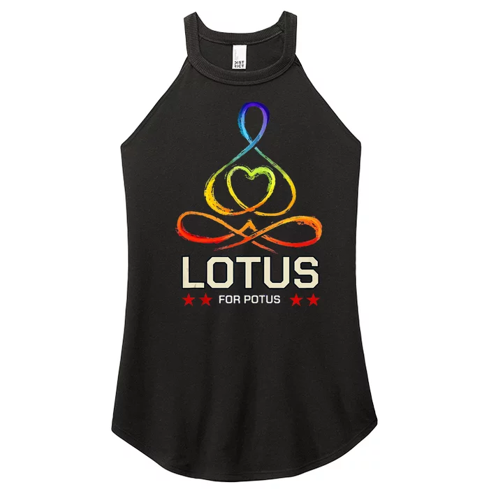 Lotus For Potus Kamala Harris 2024 President Trend Election Women’s Perfect Tri Rocker Tank