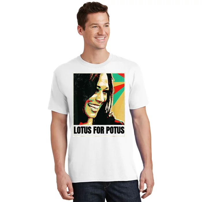 Lotus For Potus Kamala Harris 2024 President Trend Election T-Shirt