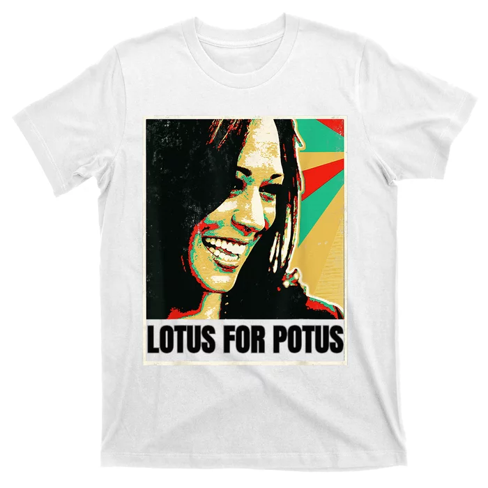 Lotus For Potus Kamala Harris 2024 President Trend Election T-Shirt