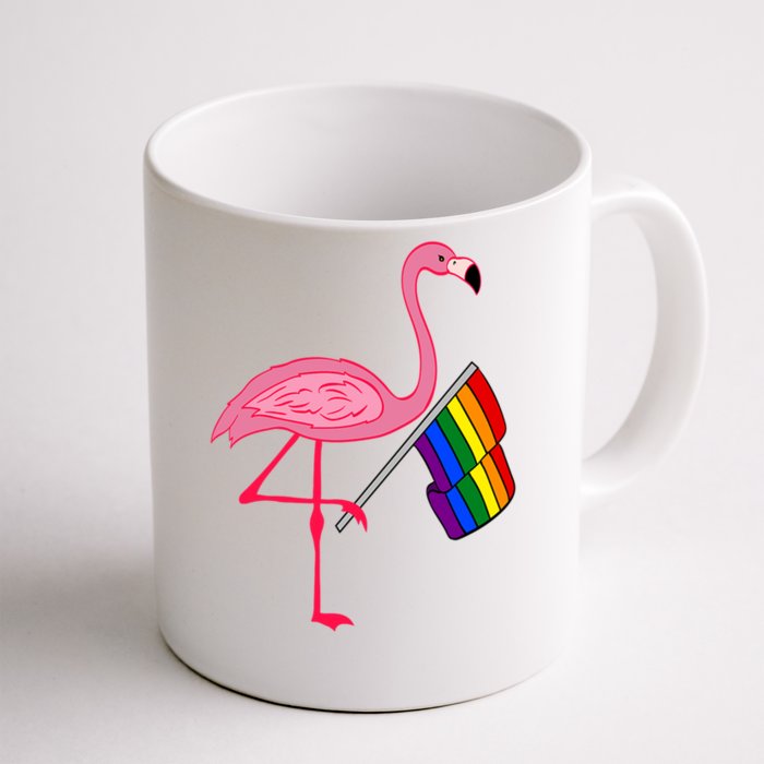 LGBT Flamingo Pride Flag Front & Back Coffee Mug