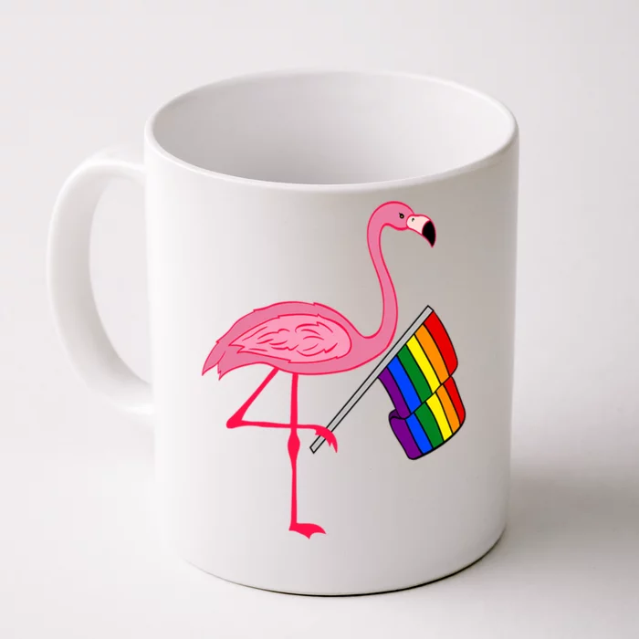 LGBT Flamingo Pride Flag Front & Back Coffee Mug