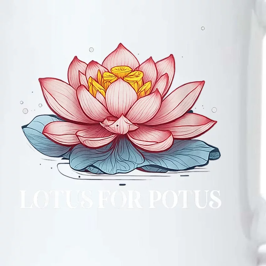 Lotus For Potus Kamala Harris President Campaign 2024 Black Color Changing Mug