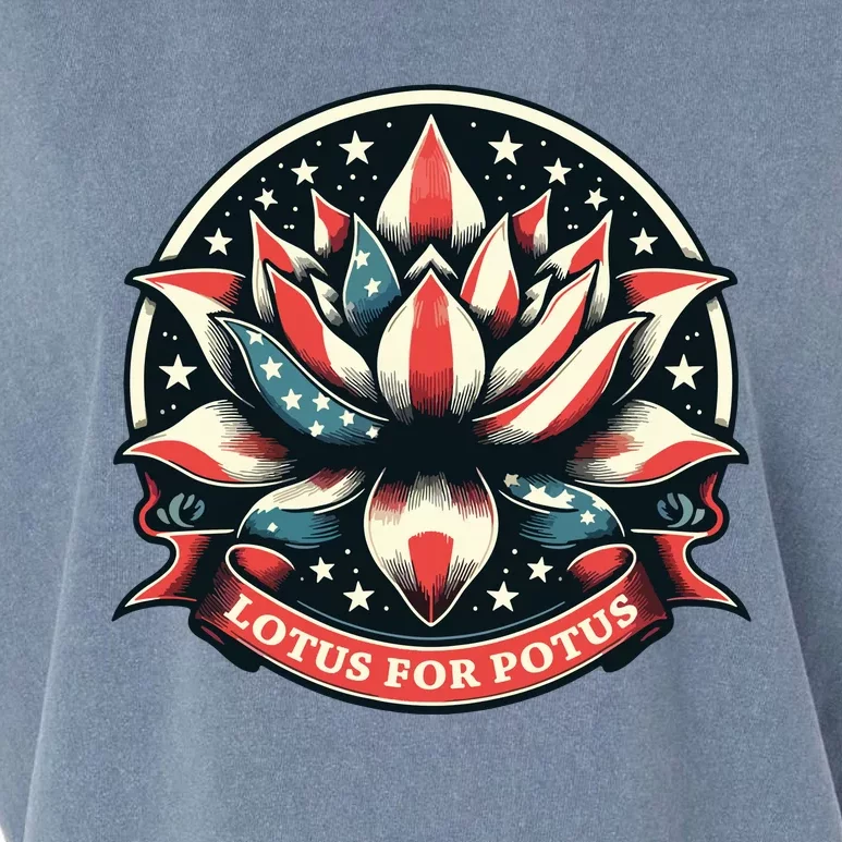 Lotus For Potus Garment-Dyed Women's Muscle Tee